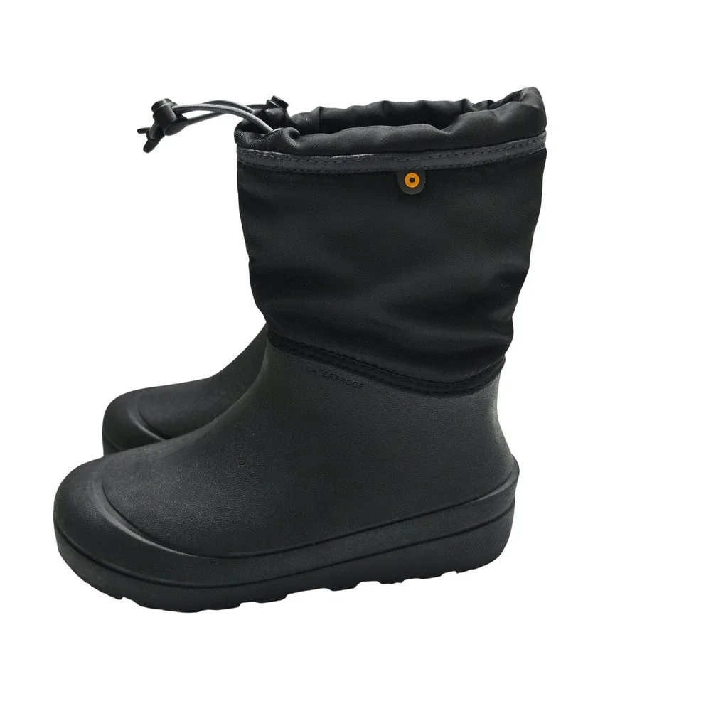 Bogs K Snow Shell Boots Youth Size 5 Black Waterproof Insulated Winter 72868-001